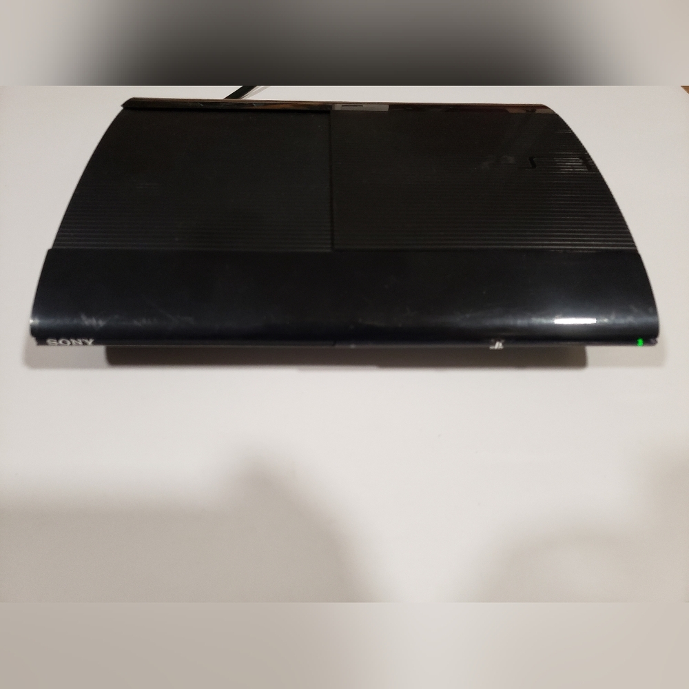 Sony PlayStation 3 PS3 Super Slim 250GB Black Console Tested Working Read Descr.
